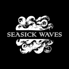 Seasick Waves - White Black